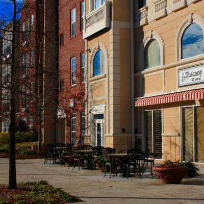 Outside Alpharetta Shops and Restaurants Near NorthPoint Executive Suites in Alpharetta