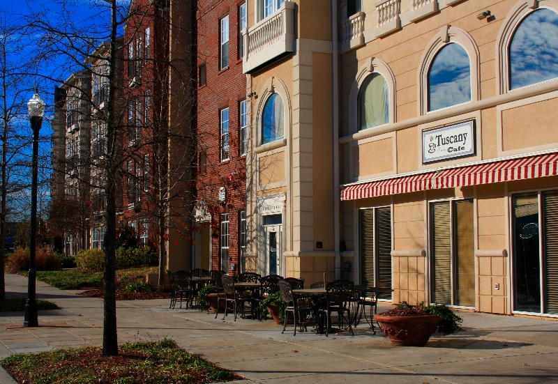Outside Alpharetta Shops and Restaurants Near NorthPoint Executive Suites in Alpharetta